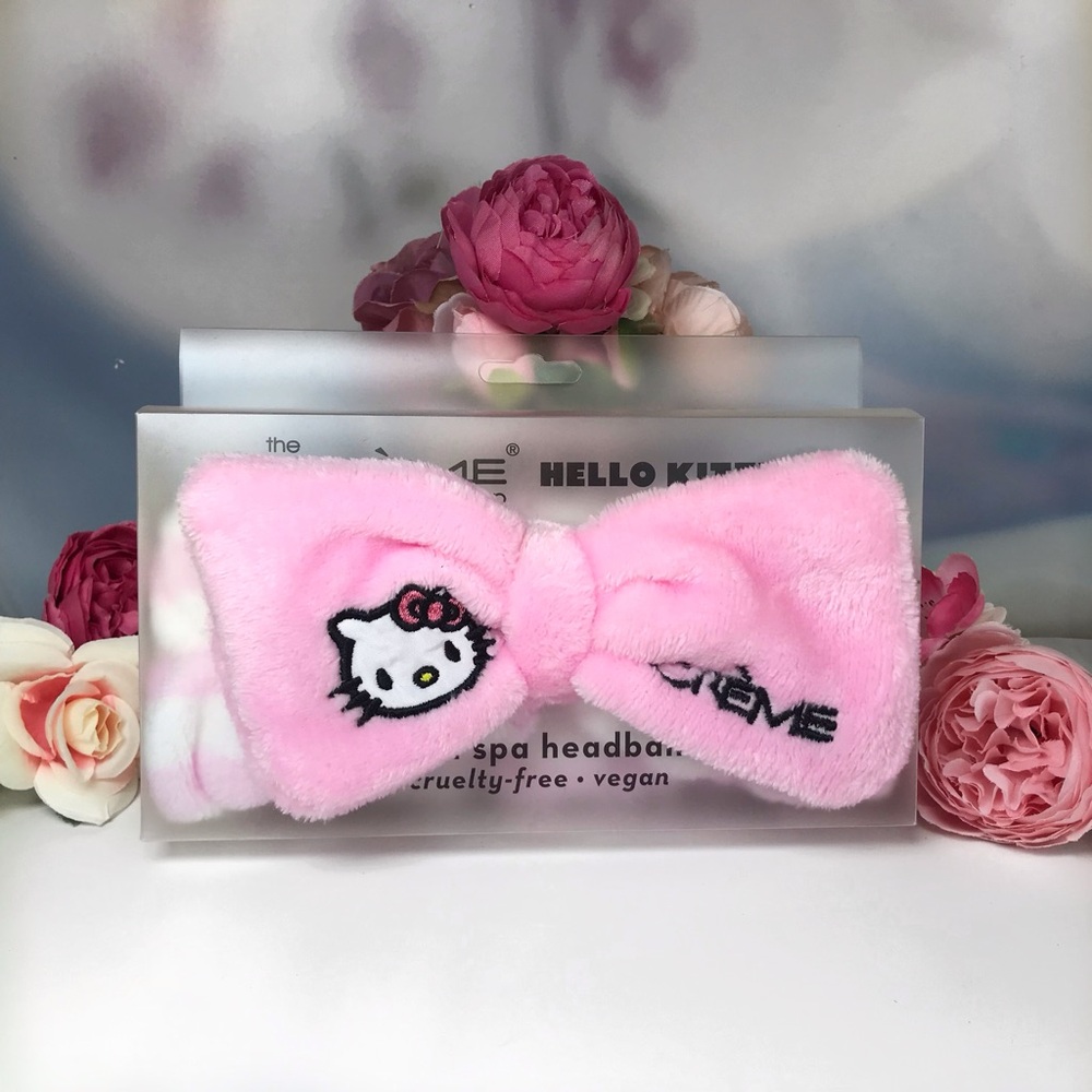 Hello Kitty Pink Plush Spa Headband The Crème Shop x Sanrio Hello Kitty *BNIB
